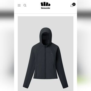 NWT - Hooded Stretch Fleece Water Repellent Jacket